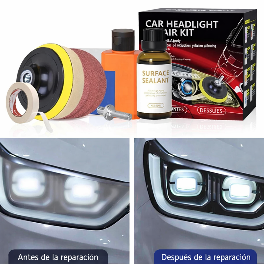 Kit Completo de Restauración de Faros