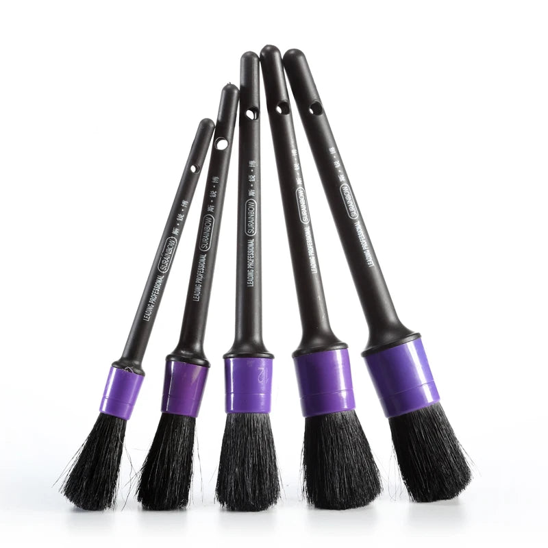 Kit de Cepillos de Detailing 5 Piezas – Interior